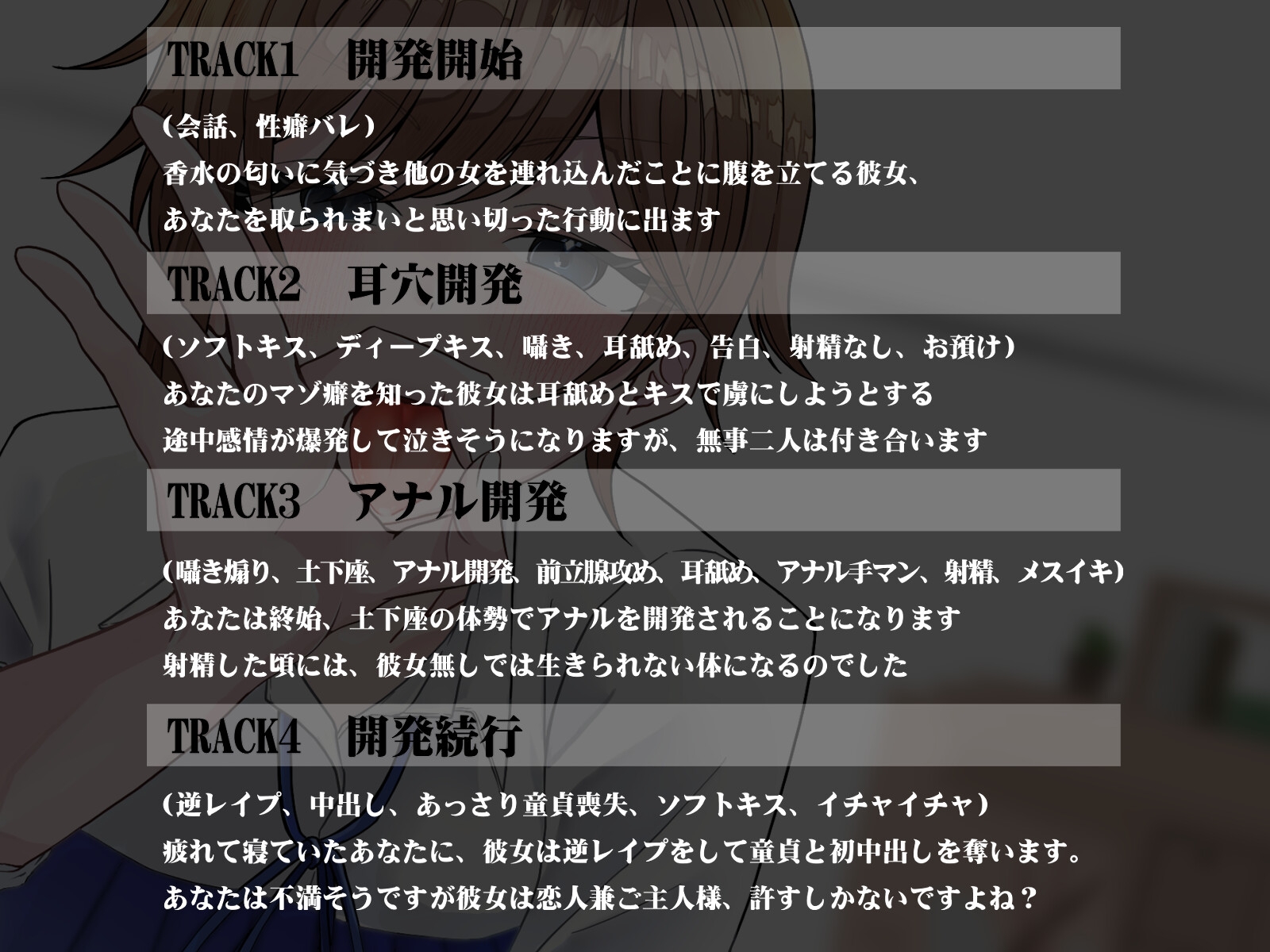 ボーイッシュな女ヤンキーと鈍感な僕 ～僕の穴は彼女に開発されました♡～