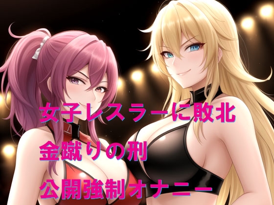 女子レスラーに負けてリング上で公開羞恥おしおき