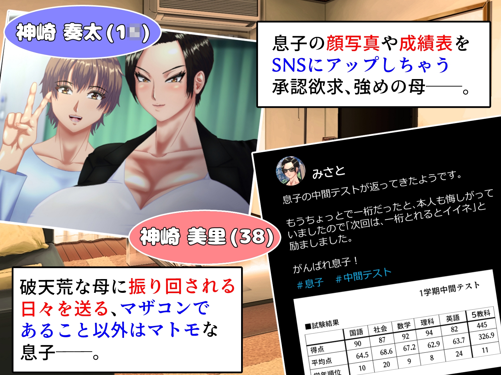 炎上したツイフェミ母がマザコン息子にわからせられ、性処理係を経て恋人になる話。