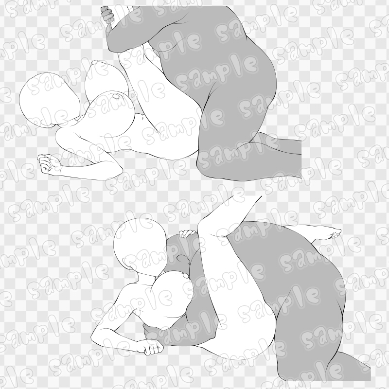 線画素材集[手]70