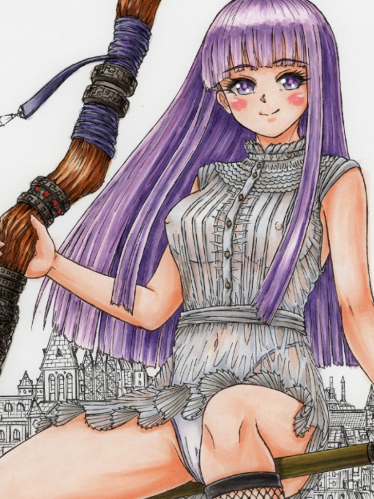 葬送のフリー〇ン、ゲストキャラのイラスト。アナログのコピック系作品(ユーベ〇、フェル〇、ラビー〇&カン〇、ラオフェ〇、ゼーリ〇)