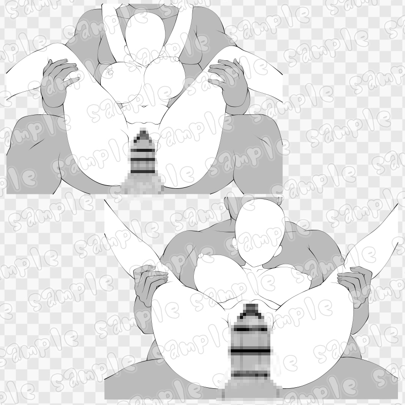 線画素材集[手]72