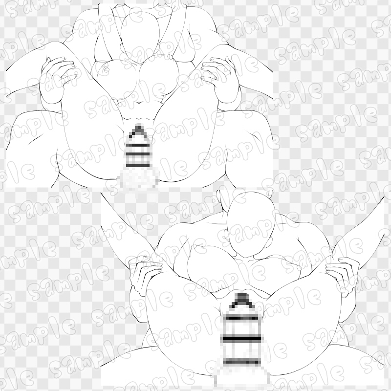 線画素材集[手]72