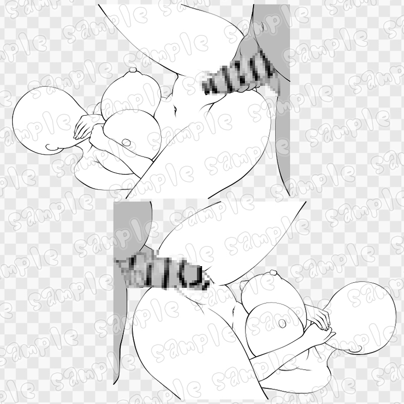 線画素材集[手]73