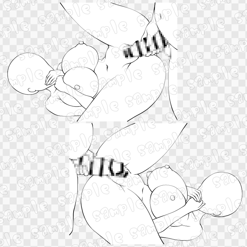 線画素材集[手]73