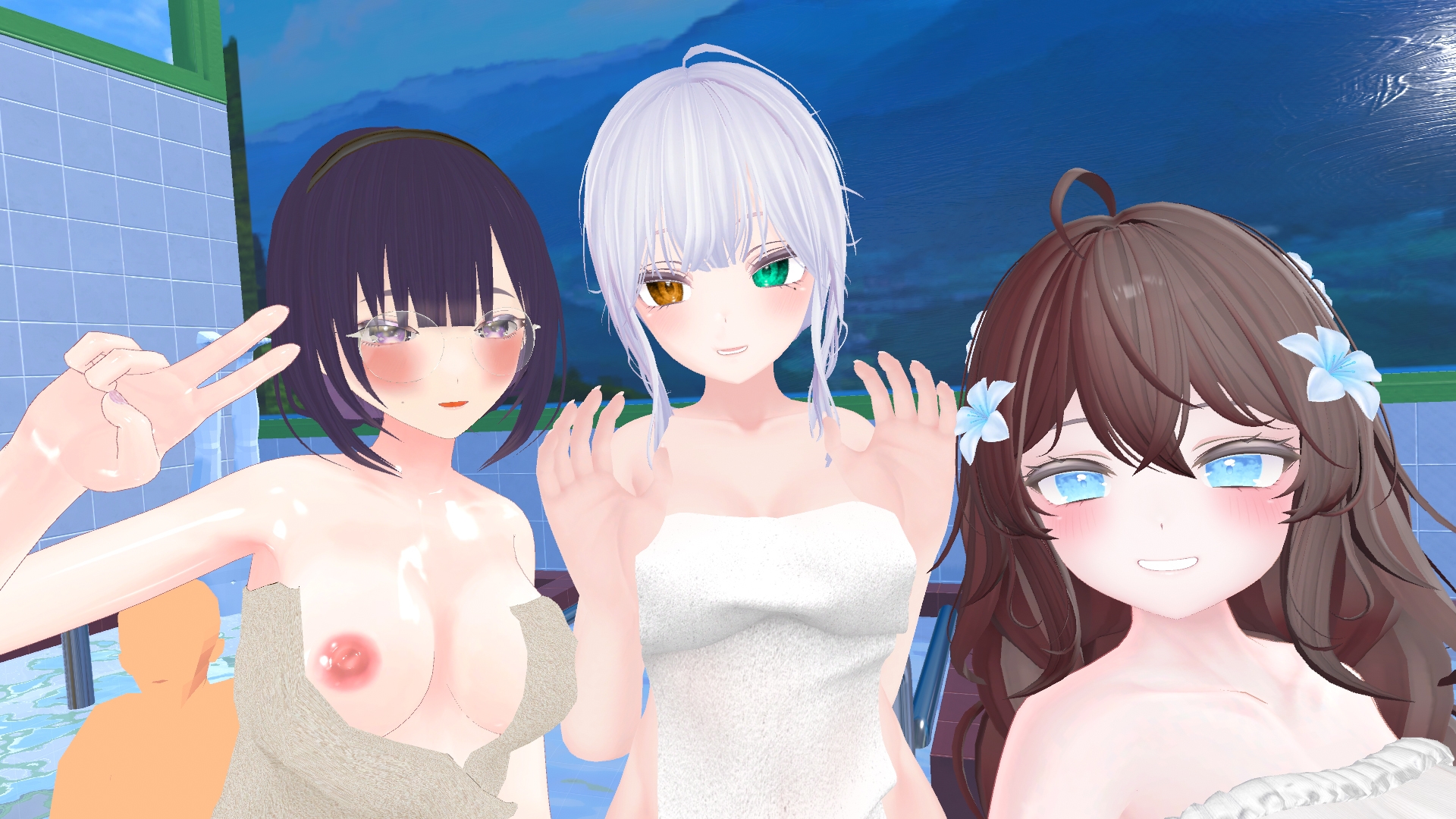 【ポプロCVR】視聴者が待つ銭湯の男湯に入る配信