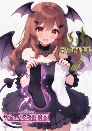 サキュバスの濃厚フェロモン靴下を嗅ぎながら元カノの臭い靴下に中出しぶっかけ