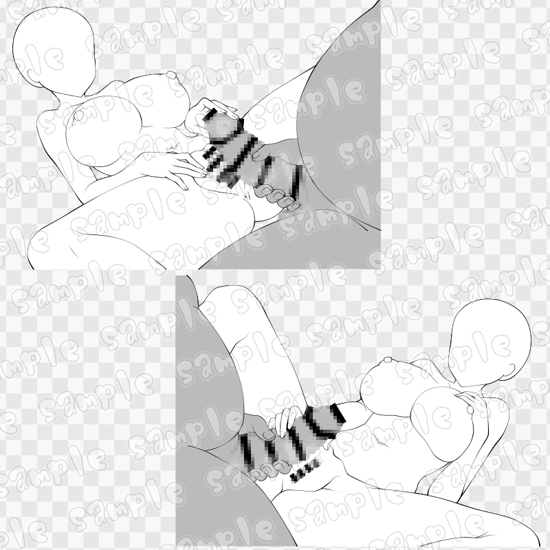 線画素材集[手]74