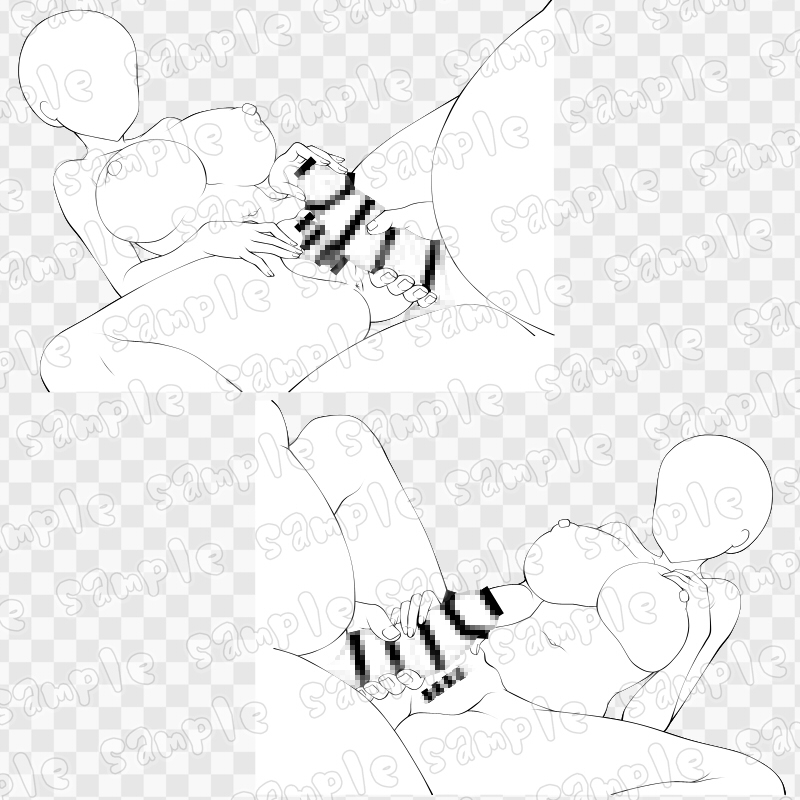 線画素材集[手]74