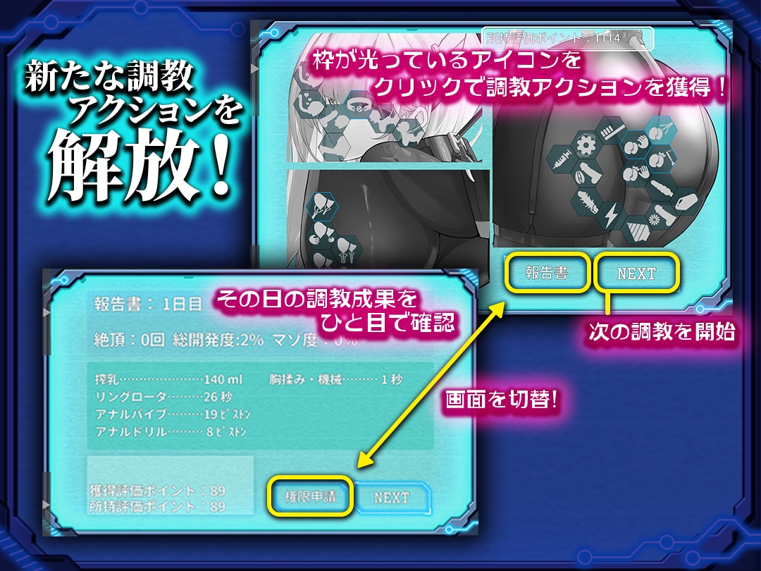 捕らわれのセイラ～機械○記録～