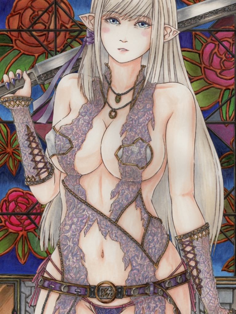 『化物〇 傷物〇』キスショッ〇・アセロラオリオ〇・ハートアンダーブレー〇 〇野忍 パンク風(アナログ系、コピック作品)