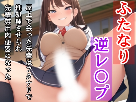 【ふたなり/逆レ】屋上で会った先輩はフタナリで、性処理させられ先輩専用肉便器になった