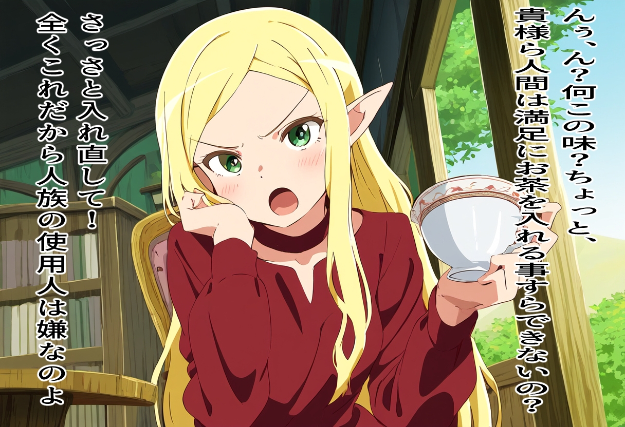 エルフ至上主義お嬢様の絶望人間交尾