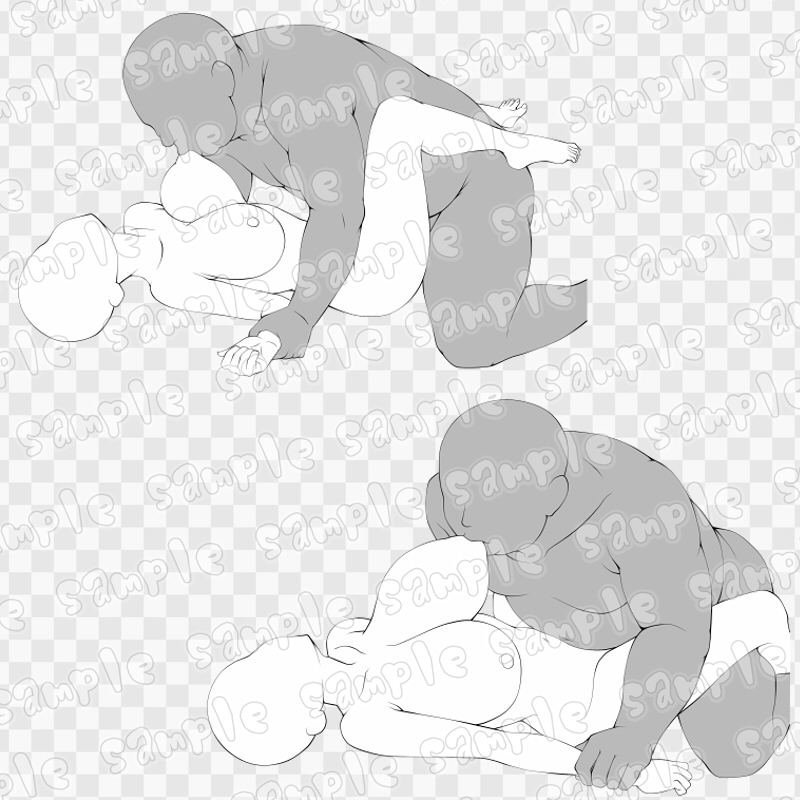 線画素材集[手]81