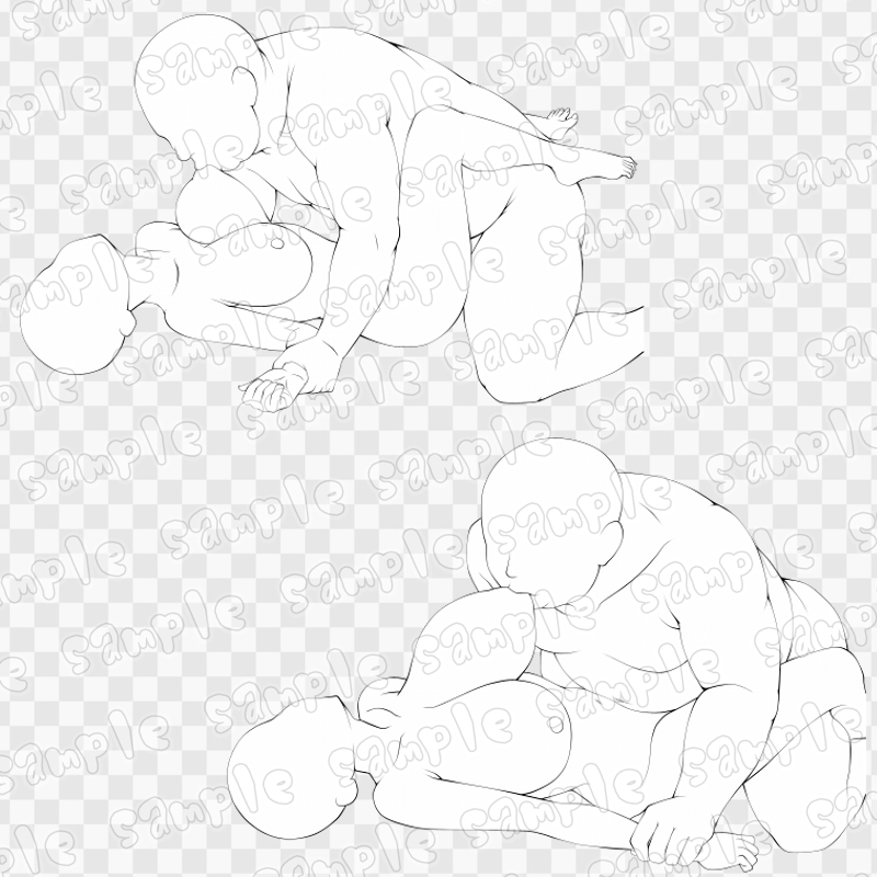 線画素材集[手]81