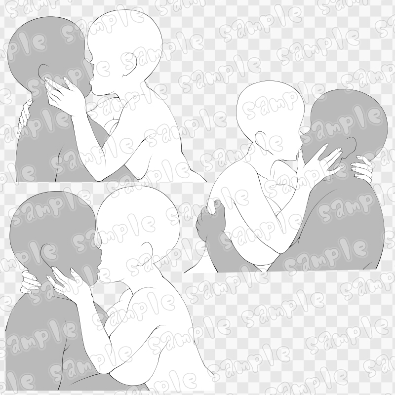 線画素材集[手]94