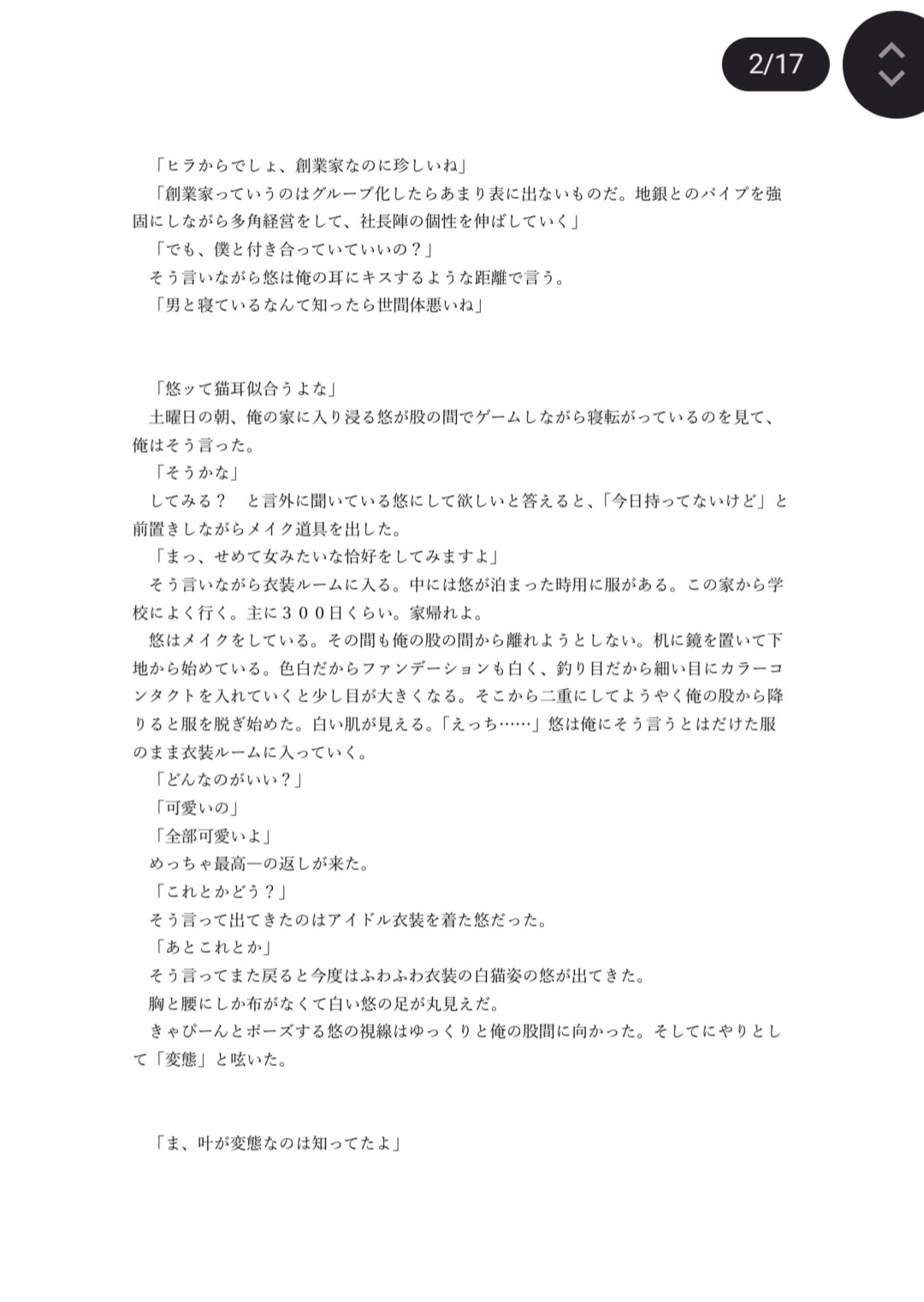 猫耳つけた親友♂が可愛い件