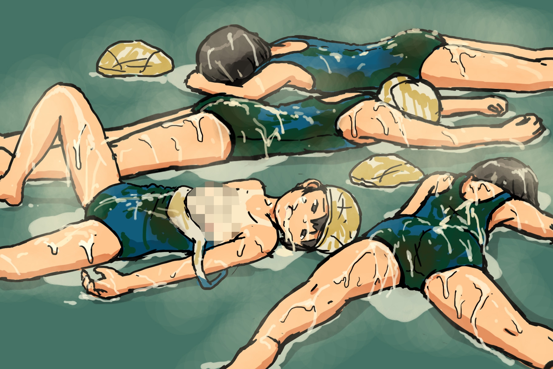 触手生物に襲われる女子生徒9