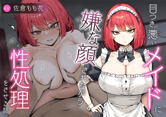 【屈辱プレイ】目つきの悪いメイドに嫌な顔されながら性処理をさせる話