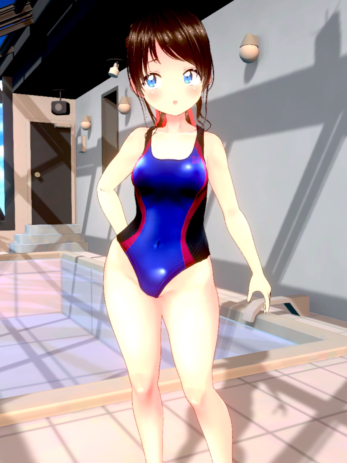 【3Dループアニメ】ジ〇ニア水泳部みうのオナサポ