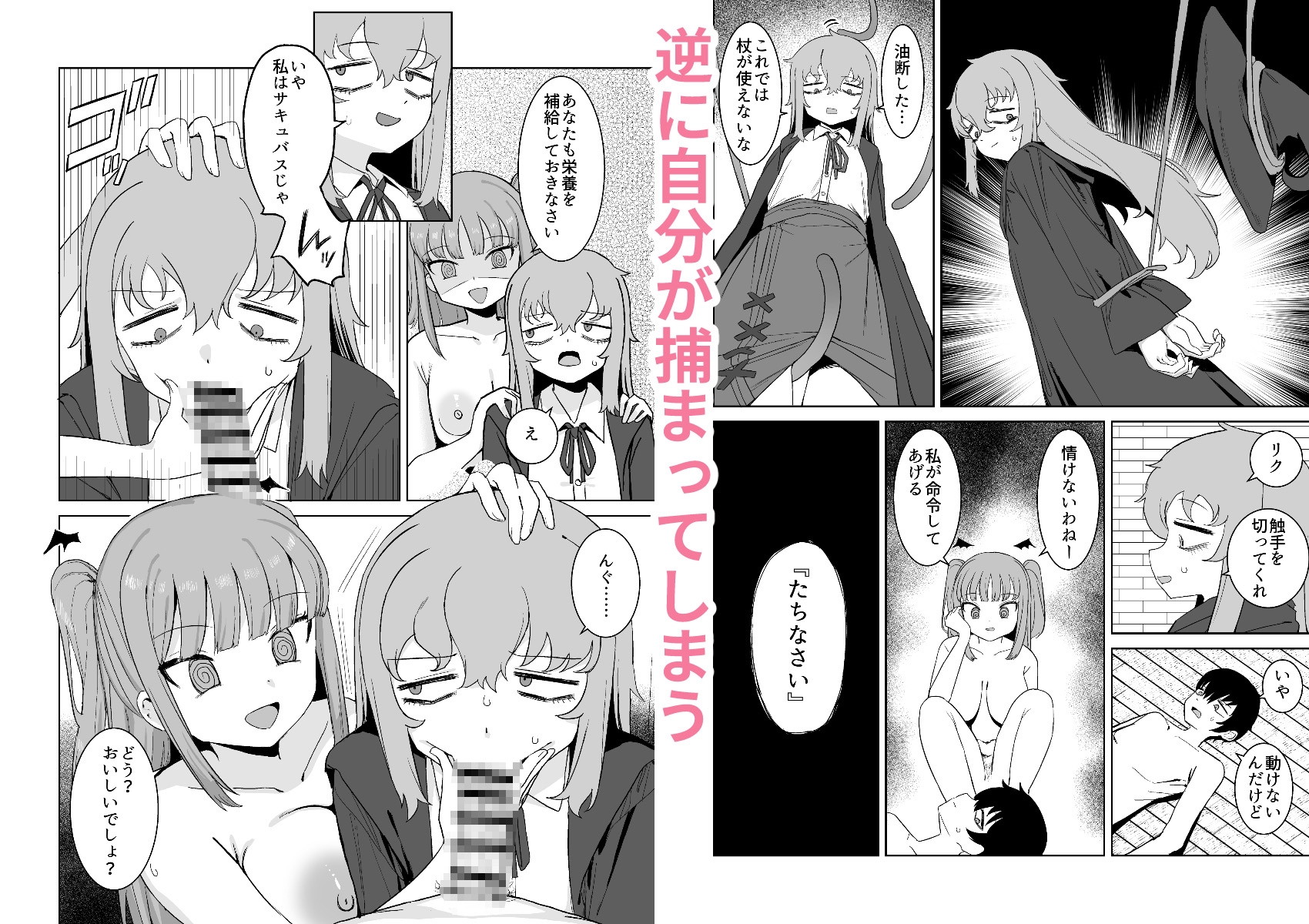 サキュバスが混乱している間に