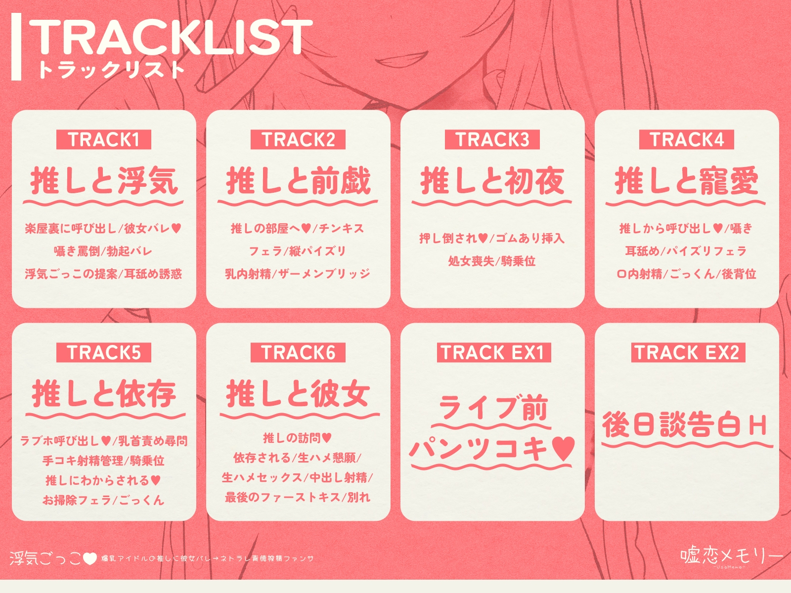 【✅️28日間限定！110円✨️】浮気ごっこ♡「爆乳アイドルの推しに彼女バレ→ネトラレ背徳搾精ファンサ」【⭐️処女作⭐️】