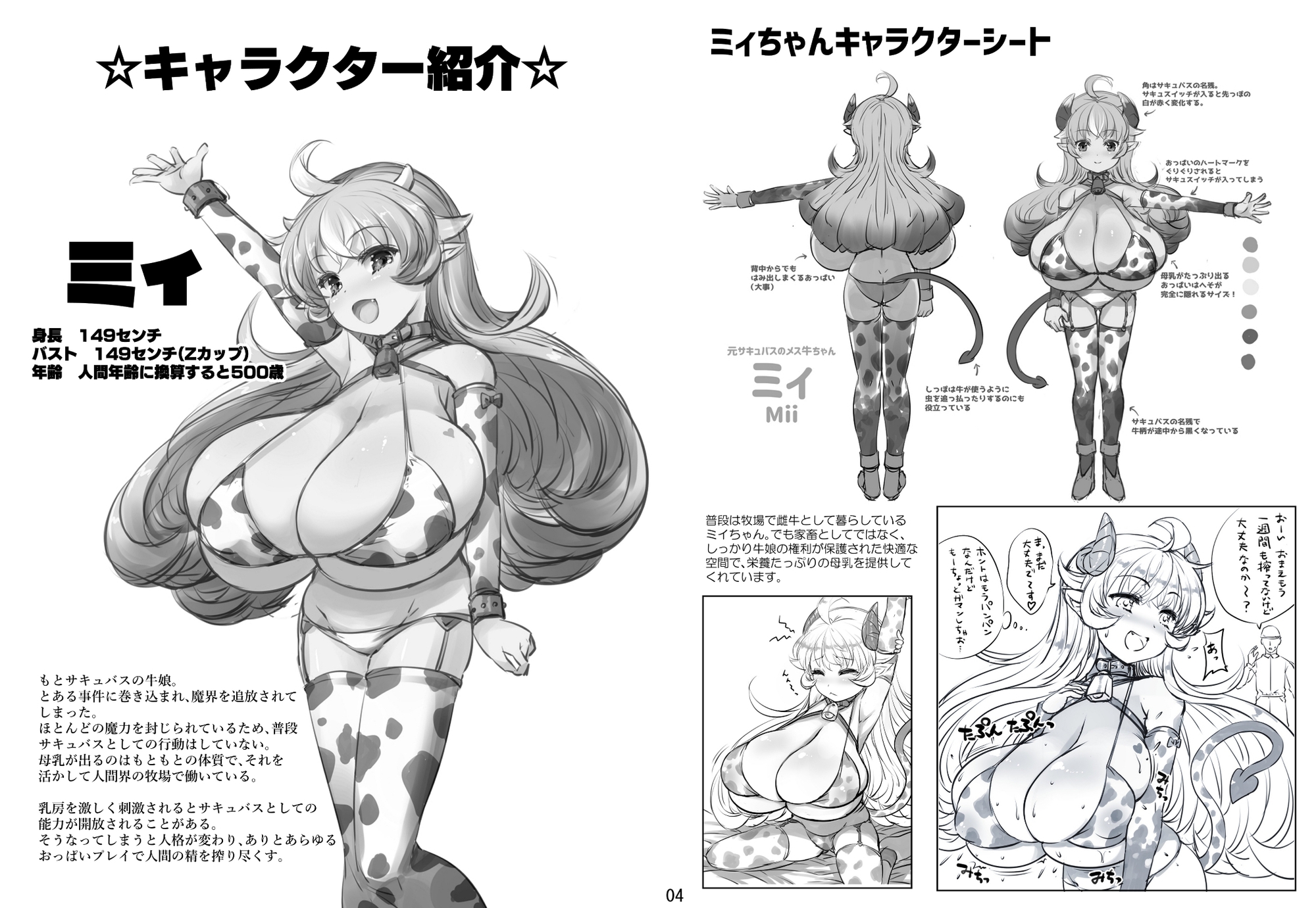 Zカップ乳牛サキュバスがAVに出演してみた話