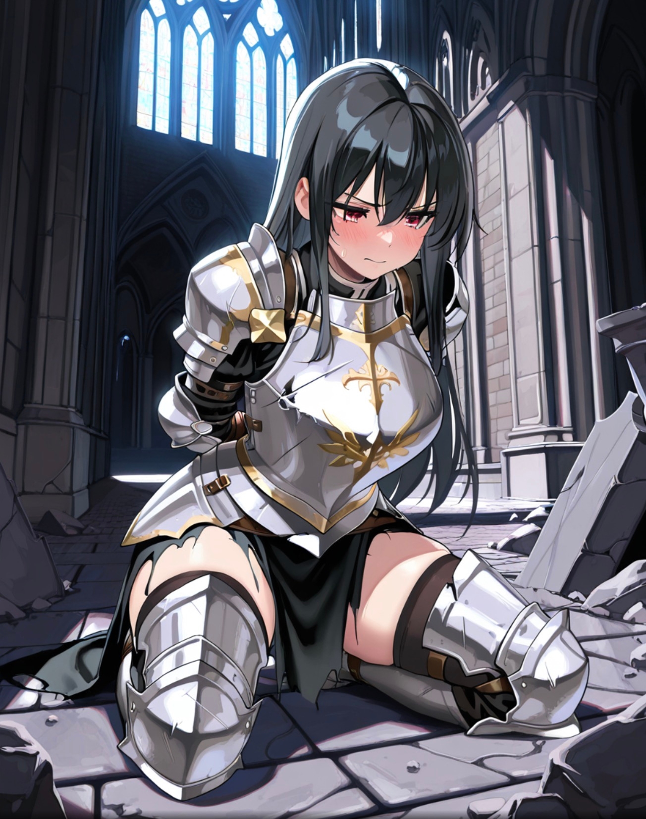 【ファンタジー/女騎士/巨乳堕落】 老いた帝王の征服録 暴君は高貴なる王妃・騎士・聖女を悉く支配する 〜強気黒髪女騎士陥落編〜