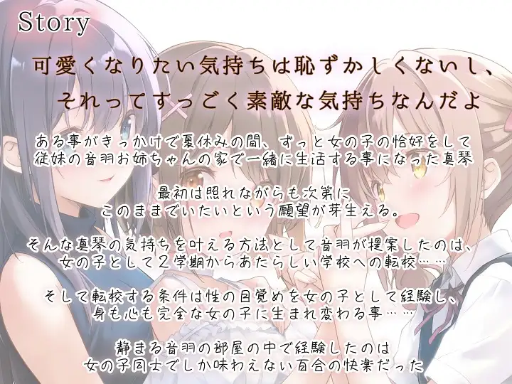 【TS百合】百合のつぼみが花咲く時、僕は私になる【KU100】