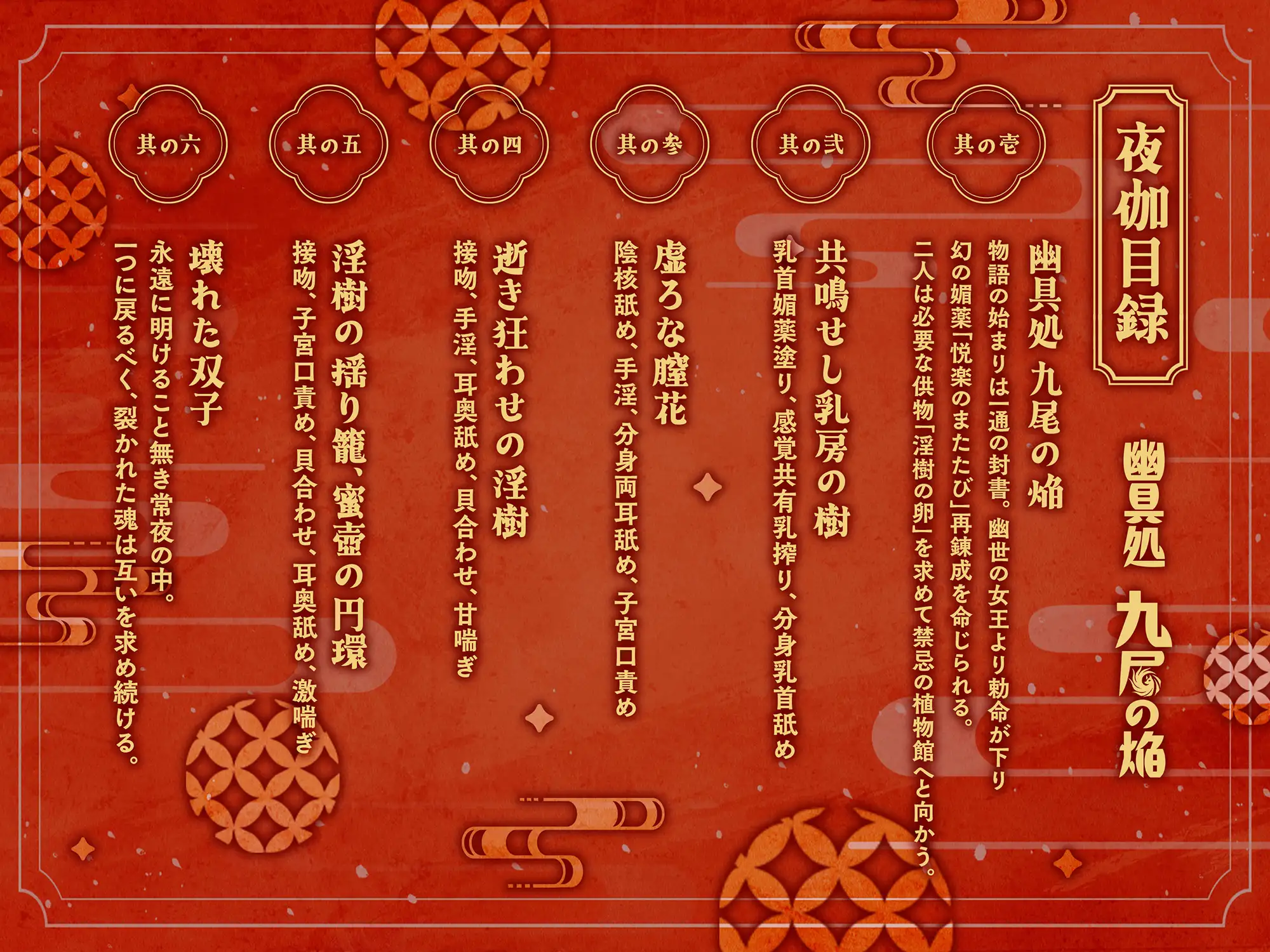 【和風百合】幽具処 九尾の焔 -悪戯好き双子狐の性実験-
