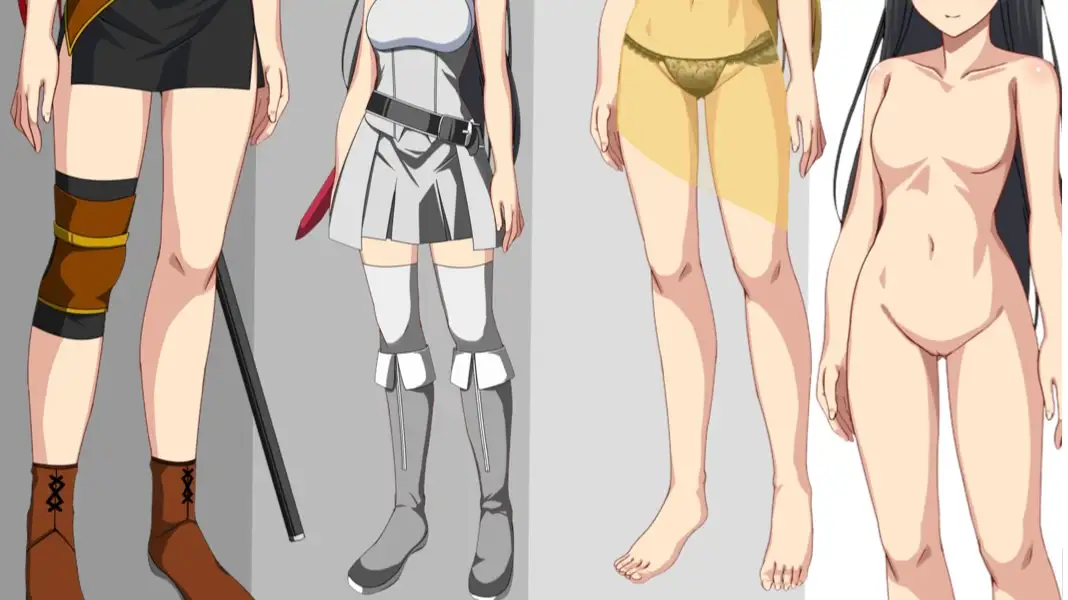 【フリー素材】ギルド系モブ(普通目線目ロングヘアー)【大容量の立ち絵&イラスト】