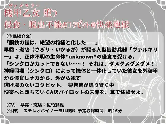機甲乙女(ヴァルキリー)堕つ 侵食・脱出不能のコクピットの快楽地獄