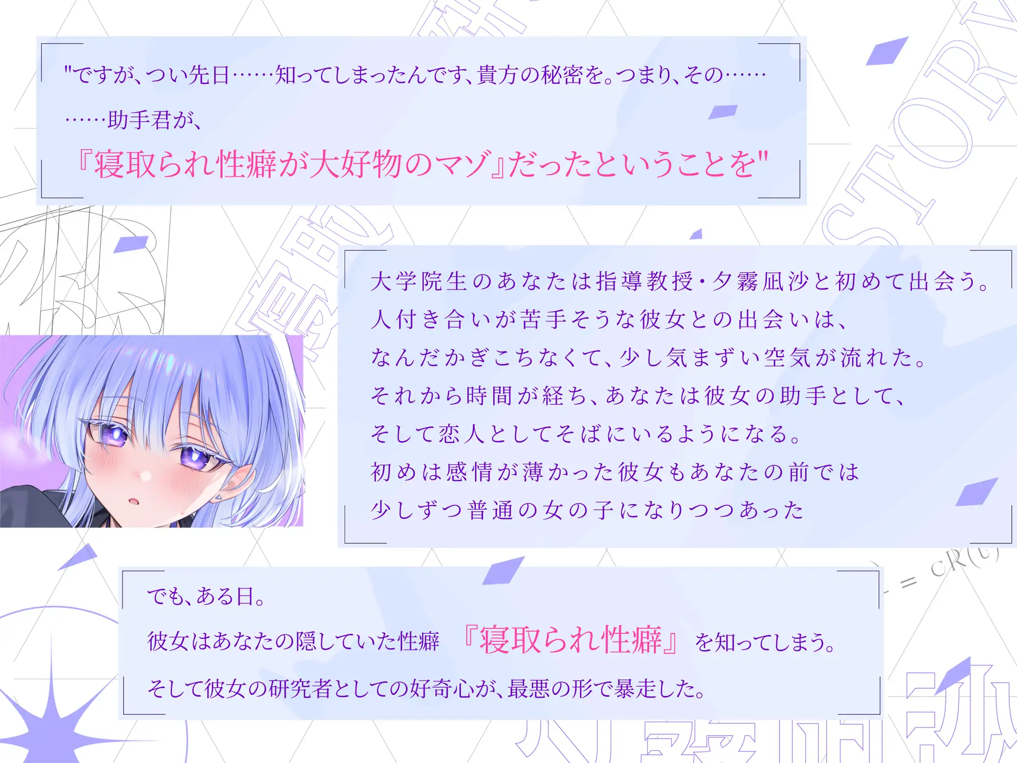 恋するクール天才教授の寝取らせ研究~見ていてくださいね。私が貴方を理解しようとする,その過程を~