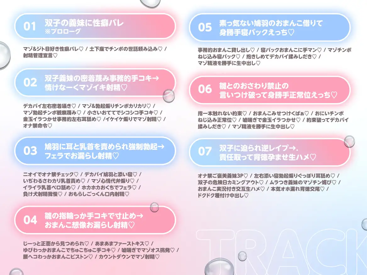 【いぢわる射精管理/全裸差分イラスト付き】デカパイ双子義妹のいぢわる射精管理 ～ジト目大好きマゾおにいのお世話はおまかせ～【KU100】