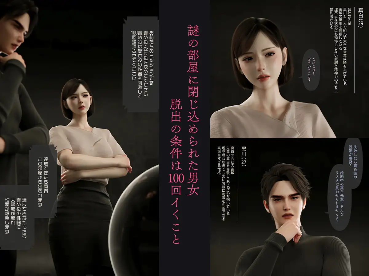 100回絶頂しないと出られない部屋～第一部:恥辱と崩壊の強○快楽50回編～