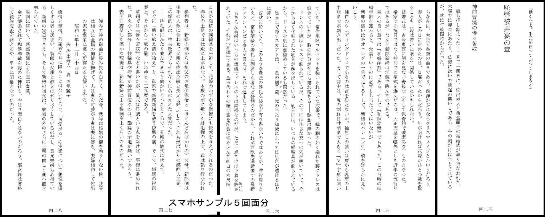 昭和隷淫記 贄花二輪 華族令嬢の縄嫁修業篇