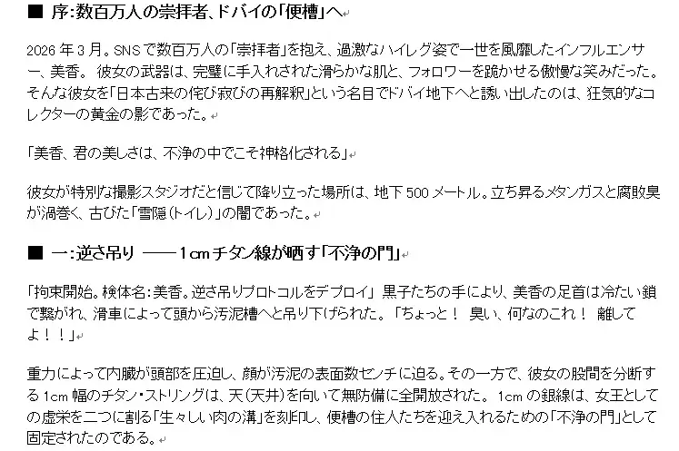 【超高密度・五大蹂躙】禁忌アーカイブ:断章録 ── 1cmの聖域を侵食する多足類と生体変容の全記録
