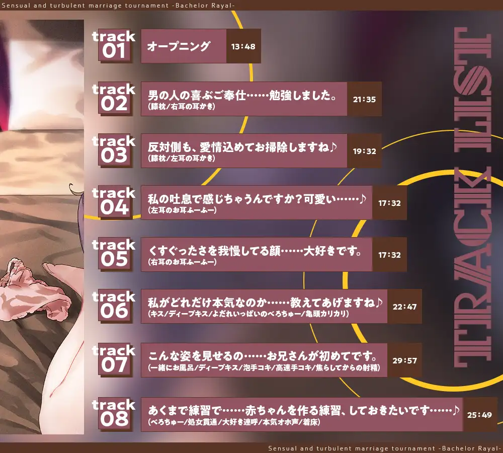 【2026年04月04日迄限定】媚びまくるおま○こ婚活・バチュラー・ロワイヤル！〜日本一の声優が媚び媚び交尾♪ 結婚するために全力でご奉仕いたします♪