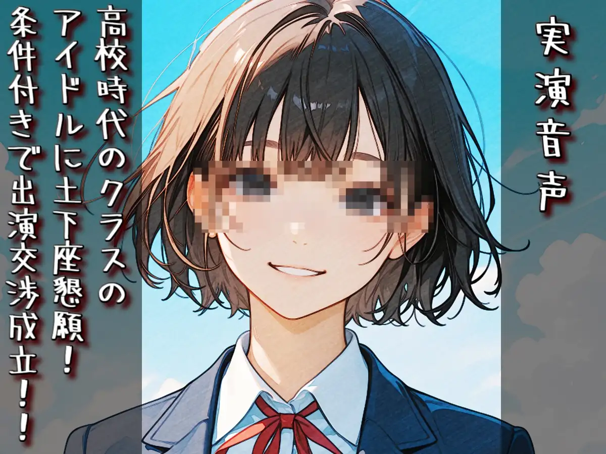 【実演音声】高校時代のクラスのアイドルに土下座懇願! 条件付きで出演交渉成立!!