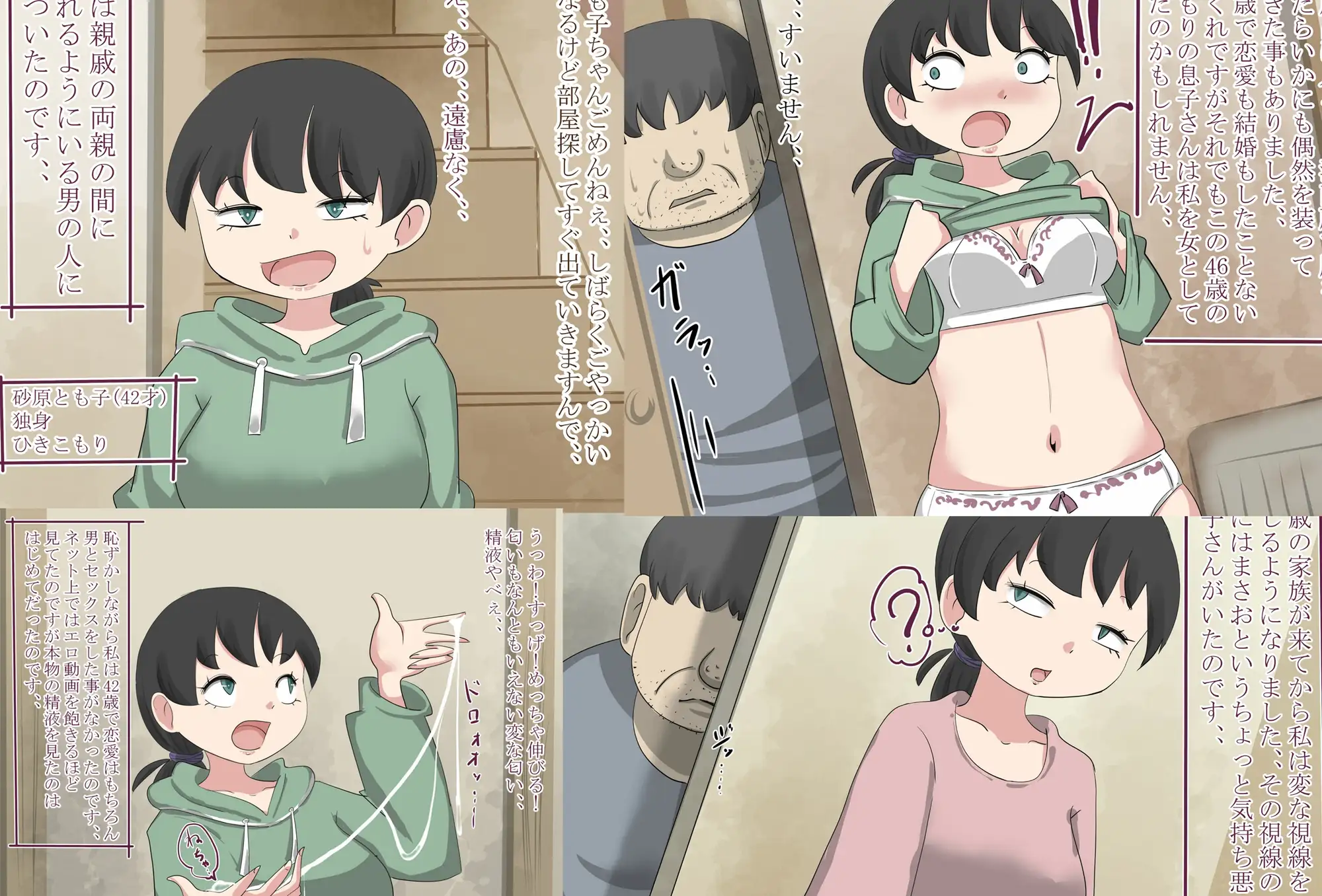 親戚のひきこもり男(46)にレ○プされる42歳独身女