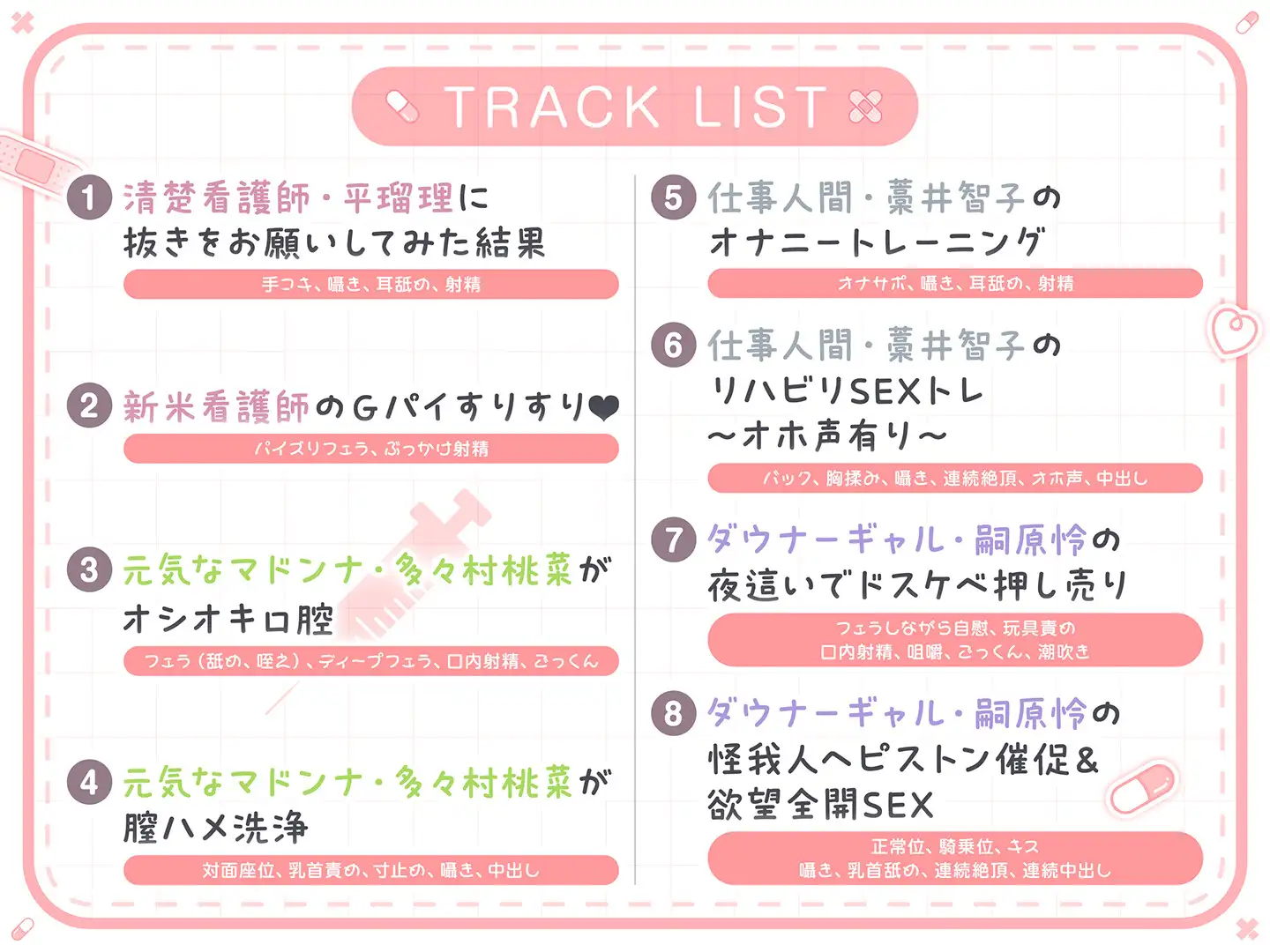 【期間限定55円】総勢4名！白衣美女と朝昼晩えっち入院生活