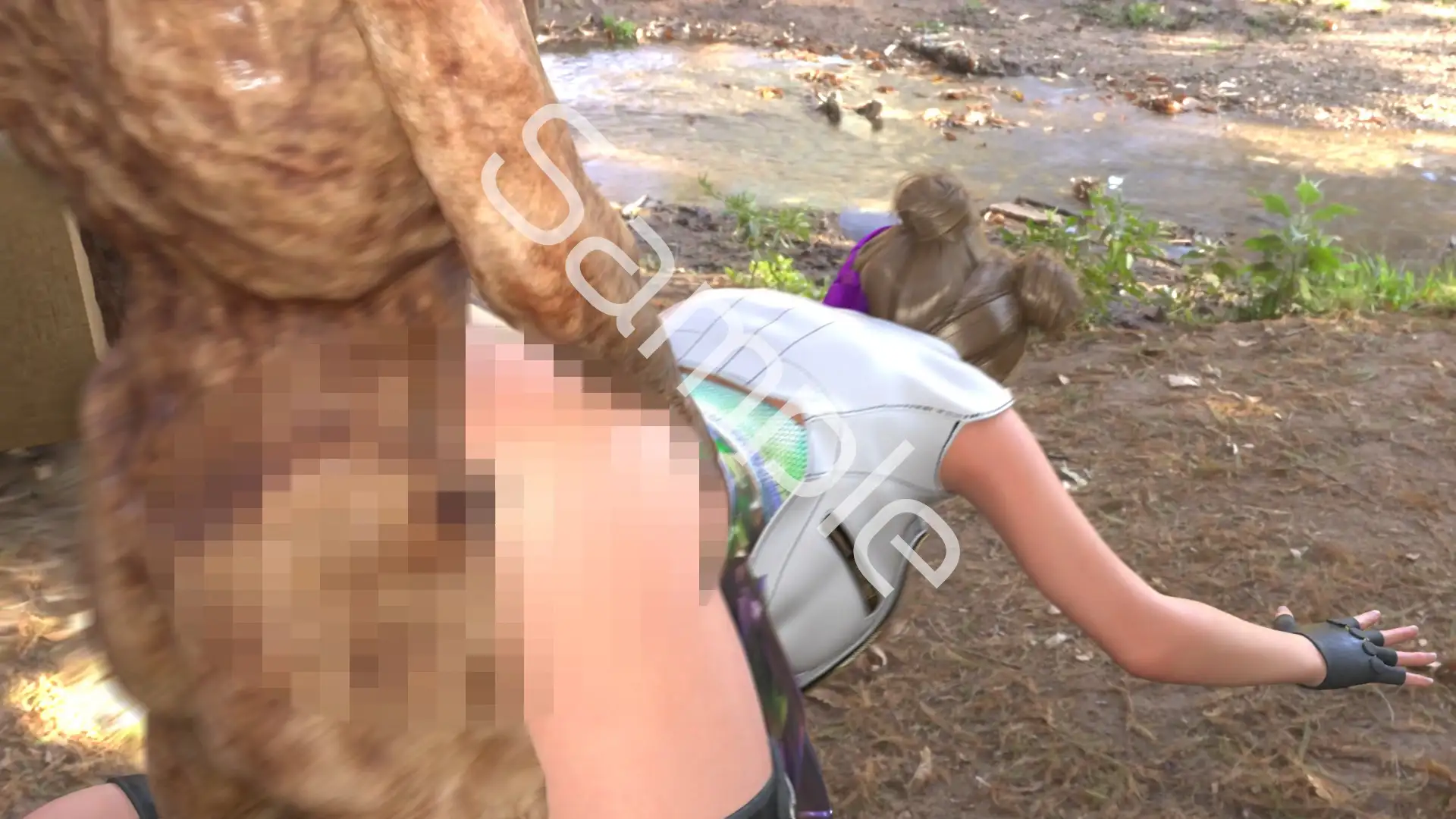 【▲100】廻里が主人公のMMORPG『編隊コレクション:Re』ゲーム動画(Vol.02:ゾンビの集団によるレ○プ被害に遭ってしまう:バック)