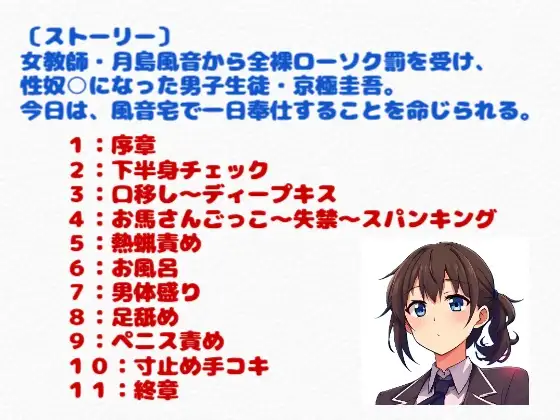 【R18】ノベル 『女教師宅で奉仕をする男子生徒』～風音と圭吾の物語～