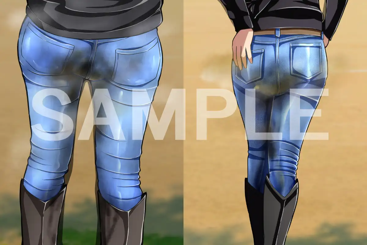 デニムうんち漏らし