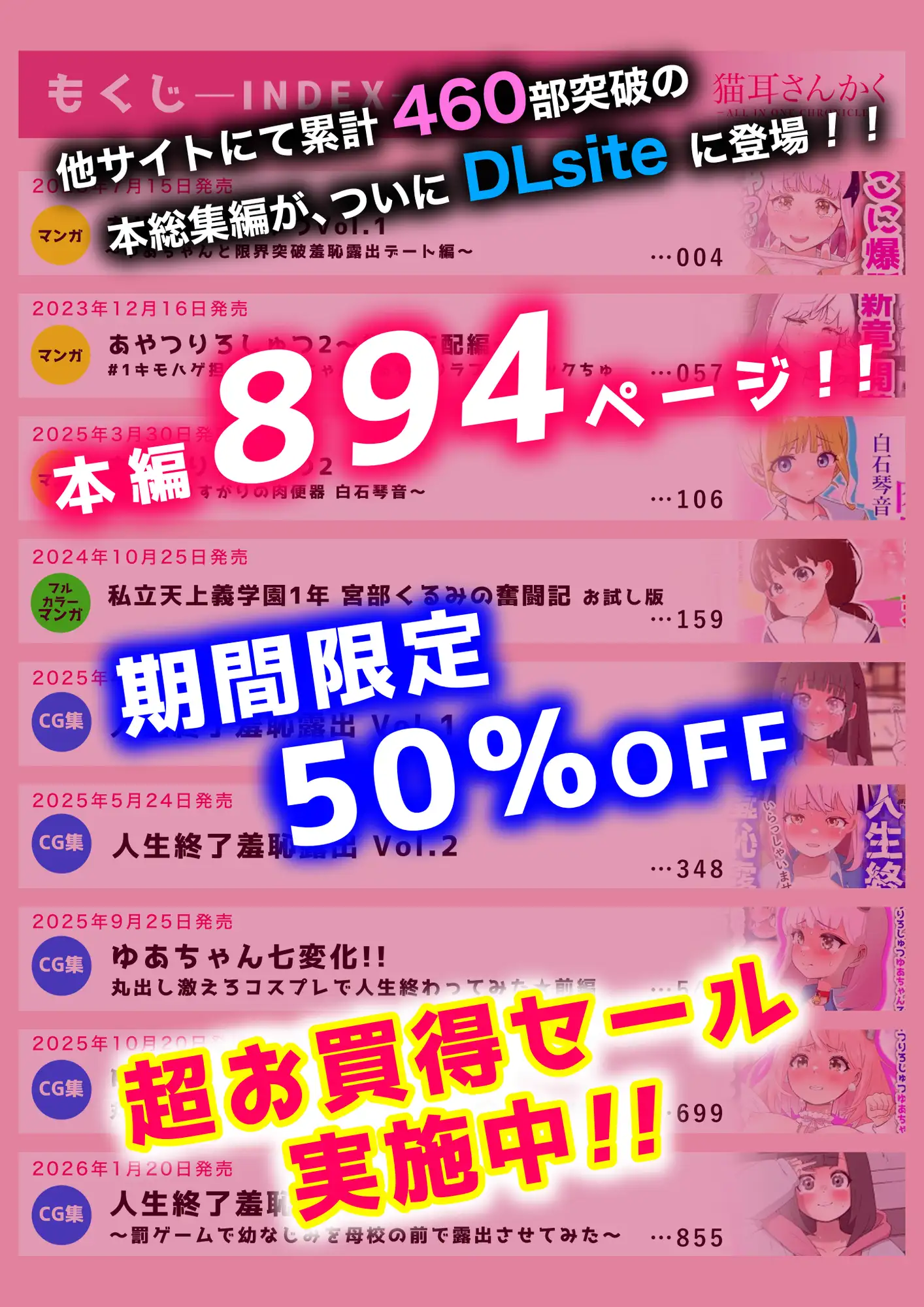 猫耳さんかく ALL IN ONE CHRONICLE〜羞恥・露出・催●総集編〜