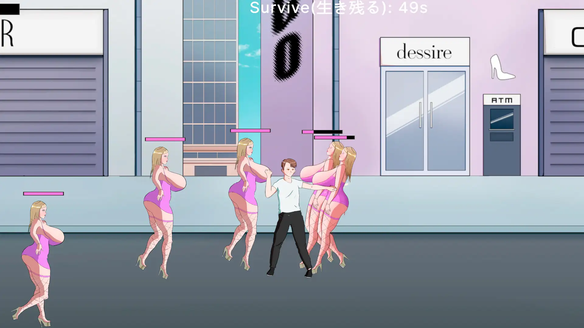 [WeakHero] - 絶望の70秒:美少女分身軍団の執拗な誘惑とビンタ [Action/Live2D]