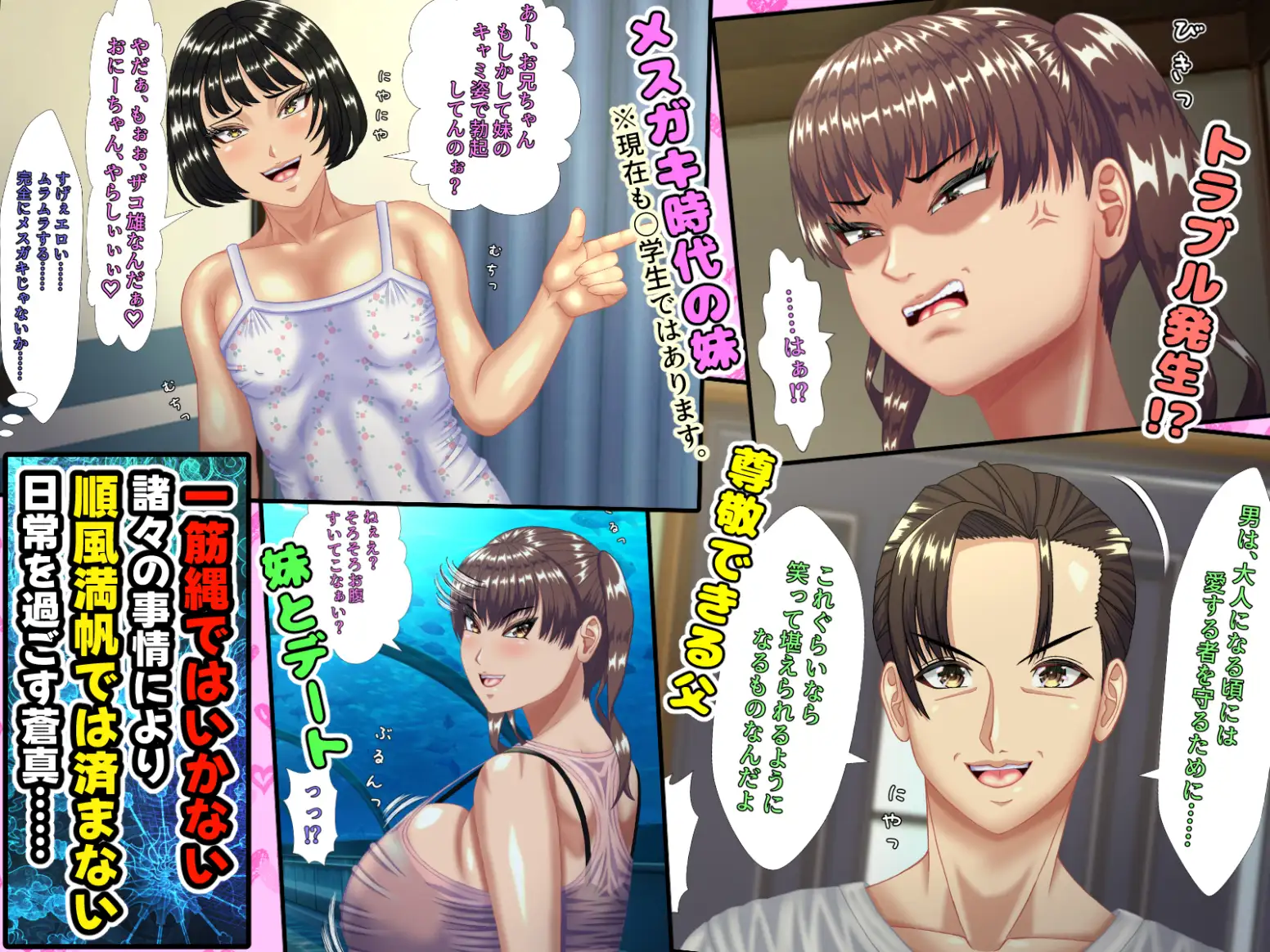 お母さんと妹を、お父さんが単身赴任の間に口説き落とした僕には、実は、ちょっと 女性の心に言葉が届きやすい特殊能力があった件。