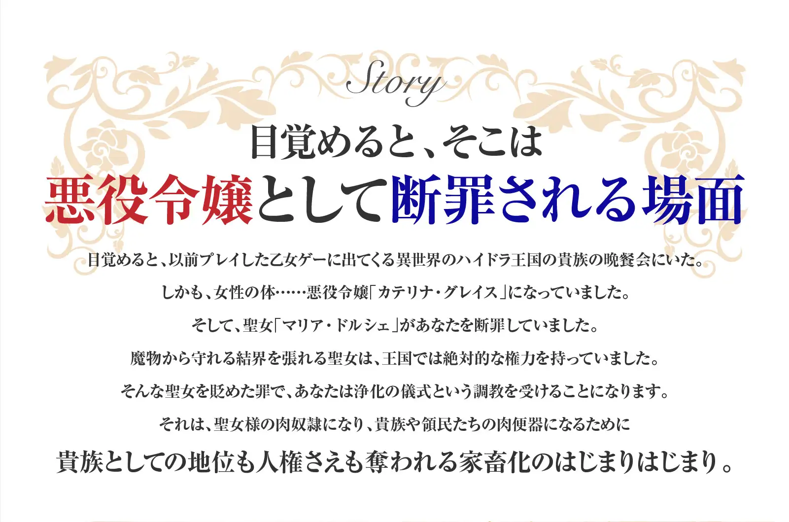 乙女ゲームで悪役令嬢にTS化転生したら聖女の性奴○にされるルートしかなかった