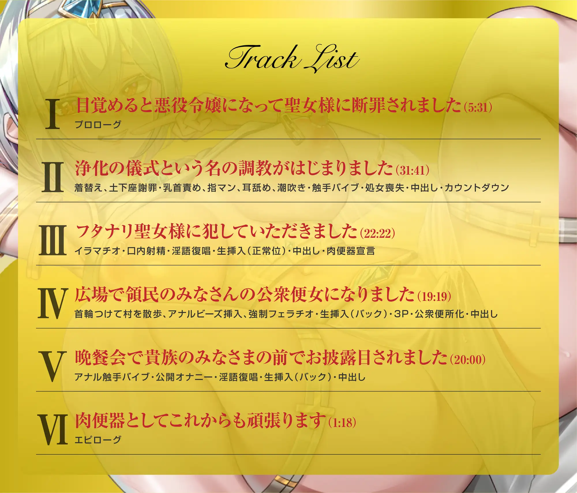 乙女ゲームで悪役令嬢にTS化転生したら聖女の性奴○にされるルートしかなかった