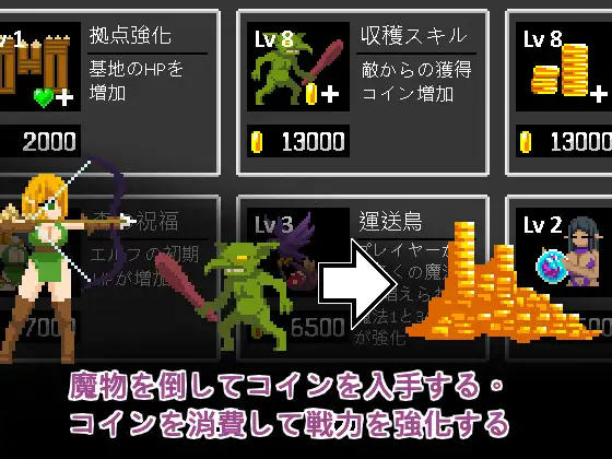 エルフTD- 淫欲の魔物襲来！森の村の大危機!